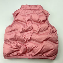 Load image into Gallery viewer, Girls Target, pink puffer vest / sleeveless jacket, small marks on back, FUC, size 00,