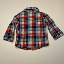 Load image into Gallery viewer, Boys Carters, lightweight long sleeve cotton shirt, GUC, size 12 months,