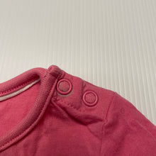 Load image into Gallery viewer, Girls Mothercare, pink cotton t-shirt / top, rabbit, FUC, size 00,