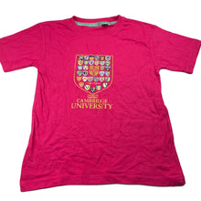 Load image into Gallery viewer, Girls University of Cambridge, cotton t-shirt / top, FUC, size 7-8,