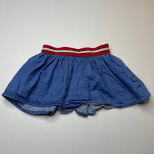 Load image into Gallery viewer, Girls Cotton On, lightweight cotton skirt, elasticated, L: 23cm, GUC, size 1,