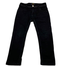 Load image into Gallery viewer, Boys SCOPE, black stretch denim jeans, adjustable, Inside leg: 37cm, FUC, size 3-4,