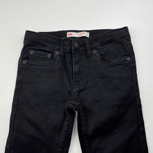 Load image into Gallery viewer, Girls Levis, 519 skinny fit stretch denim pants, adjustable, Inside leg: 47cm, EUC, size 5-6,