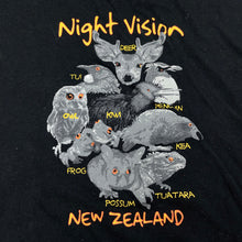 Load image into Gallery viewer, Boys black, cotton t-shirt / top, night vision, no size, L: 47cm, armpit to armpit: 41cm, GUC, size 10-11,