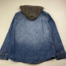 Load image into Gallery viewer, Boys G.Boots, hooded denim shirt, poppers, FUC, size 7,