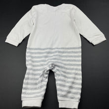 Load image into Gallery viewer, unisex cotton, romper, wash fade, light marks, FUC, size 0,