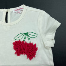 Load image into Gallery viewer, Girls Original Marines, embroidered cotton t-shirt / top, EUC, size 00,