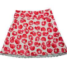 Load image into Gallery viewer, Girls Esprit, lined lightweight floral cotton skirt, adjustable, L: 35cm, small mark on back, FUC, size 7,