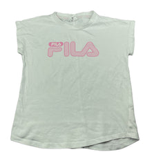 Load image into Gallery viewer, Girls FILA, white cotton t-shirt / top, FUC, size 7,