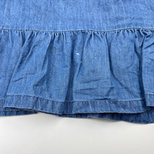 Load image into Gallery viewer, Girls Target, chambray cotton summer dress, marks lower back skirt, FUC, size 6, L: 66cm