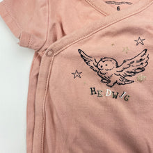 Load image into Gallery viewer, Girls Harry Potter, Hedwig soft feel stretchy bodysuit / romper, EUC, size 00,