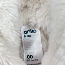 Load image into Gallery viewer, Girls Anko, faux fur lined knitted cotton hooded cardigan, EUC, size 00,