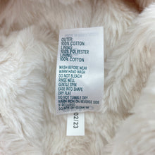 Load image into Gallery viewer, Girls Anko, faux fur lined knitted cotton hooded cardigan, EUC, size 00,