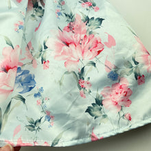 Load image into Gallery viewer, Girls Ollie's Place, lined floral party dress, light marks front skirt, FUC, size 00, L: 41cm