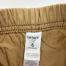 Load image into Gallery viewer, Boys Carters, lightweight cotton pants, elasticated, EUC, size 6 months,