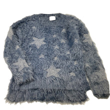 Load image into Gallery viewer, Girls B Collection, blue fluffy sweater / jumper, FUC, size 6,