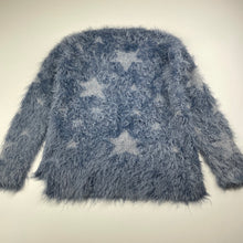Load image into Gallery viewer, Girls B Collection, blue fluffy sweater / jumper, FUC, size 6,