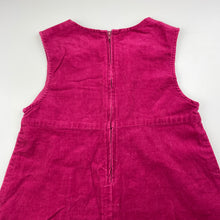 Load image into Gallery viewer, Girls Bonnie Jean, corduroy cotton dress, butterflies, GUC, size 6, L: 63cm