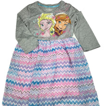 Load image into Gallery viewer, Girls Disney, Frozen lightweight long sleeve dress, Sz: M, armpit to armpit: 35cm, FUC, size 7-8, L: 66cm at front