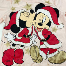 Load image into Gallery viewer, Girls Disney, Minnie & Mickey Mouse Christmas long sleeve top, EUC, size 6,
