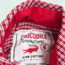 Load image into Gallery viewer, Boys Crocdile International, lightweight cotton short sleeve shirt, EUC, size 4,