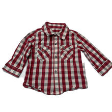 Load image into Gallery viewer, Boys Pumpkin Patch, lightweight cotton long sleeve shirt, GUC, size 0,
