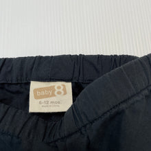 Load image into Gallery viewer, Boys Baby 8, lightweight cotton pants, elasticated, shark, GUC, size 0,