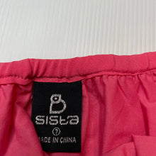 Load image into Gallery viewer, Girls Sista, lined pink & gold spot skirt, elasticated, L: 34cm, EUC, size 7,