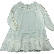 Load image into Gallery viewer, Girls lightweight, cotton long sleeve dress, labels removed, armpit to armpit: 37cm, armpit to cuff: 34cm, EUC, size 7-8, L: 62cm
