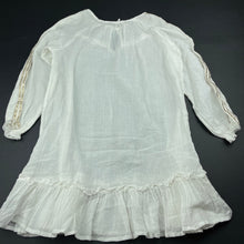 Load image into Gallery viewer, Girls lightweight, cotton long sleeve dress, labels removed, armpit to armpit: 37cm, armpit to cuff: 34cm, EUC, size 7-8, L: 62cm