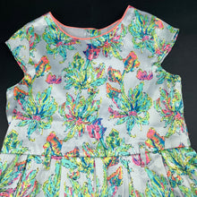 Load image into Gallery viewer, Girls lined, soft feel party dress, labels removed, armpit to armpit: 30cm, GUC, size 5-6, L: 61cm