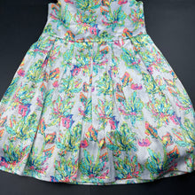 Load image into Gallery viewer, Girls lined, soft feel party dress, labels removed, armpit to armpit: 30cm, GUC, size 5-6, L: 61cm