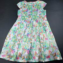 Load image into Gallery viewer, Girls lined, soft feel party dress, labels removed, armpit to armpit: 30cm, GUC, size 5-6, L: 61cm