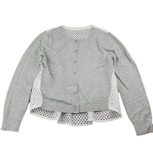 Load image into Gallery viewer, Girls Country Road, knitted cotton / broderie cardigan / top, GUC, size 7,