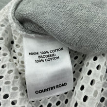 Load image into Gallery viewer, Girls Country Road, knitted cotton / broderie cardigan / top, GUC, size 7,