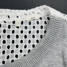 Load image into Gallery viewer, Girls Country Road, knitted cotton / broderie cardigan / top, GUC, size 7,