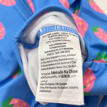 Load image into Gallery viewer, Girls Cotton On, long sleeve swim one-piece, strawberries, EUC, size 00,