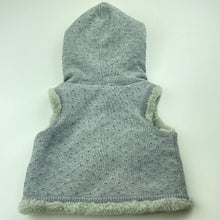 Load image into Gallery viewer, Girls Country Road, soft fleece lined knitted hooded vest, labels removed, EUC, size 00,