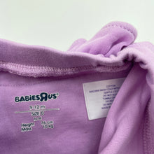 Load image into Gallery viewer, Girls Babies R Us, purple cotton footed leggings / bottoms, FUC, size 0,