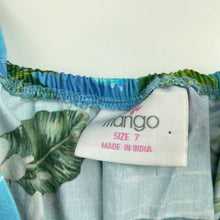Load image into Gallery viewer, Girls Mango, lightwieght cotton Christmas summer dress, EUC, size 7, L: 64cm