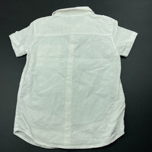 Load image into Gallery viewer, Boys Anko, linen / cotton short sleeve shirt, small marks, FUC, size 4,