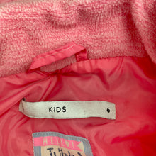 Load image into Gallery viewer, Girls Target, dual layer fleece lined jacket + detachable vest, L: 53cm, FUC, size 6,