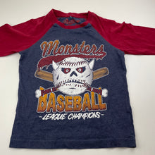 Load image into Gallery viewer, Boys Urban Supply, soft feel long sleeve t-shirt / top, baseball, GUC, size 7,