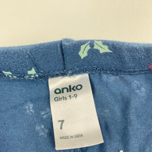 Load image into Gallery viewer, Girls Anko, Christmas leggings, holly, Inside leg: 45cm, FUC, size 7,