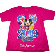 Load image into Gallery viewer, Girls Disney, pink cotton t-shirt / top, armpit to armpit: 38cm, EUC, size 6-8,