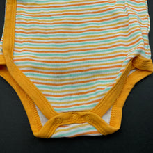 Load image into Gallery viewer, unisex Prenatal, striped cotton bodysuit / romper, FUC, size 00,