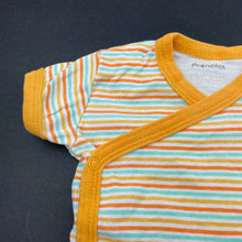Load image into Gallery viewer, unisex Prenatal, striped cotton bodysuit / romper, FUC, size 00,