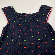 Load image into Gallery viewer, Girls Cotton On, lined navy cotton casual dress, FUC, size 8, L: 67cm