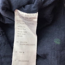 Load image into Gallery viewer, Girls Cotton On, lined navy cotton casual dress, FUC, size 8, L: 67cm