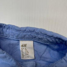 Load image into Gallery viewer, Boys H&M, lightweight cotton long sleeve shirt, light marks on cuffs, FUC, size 0,